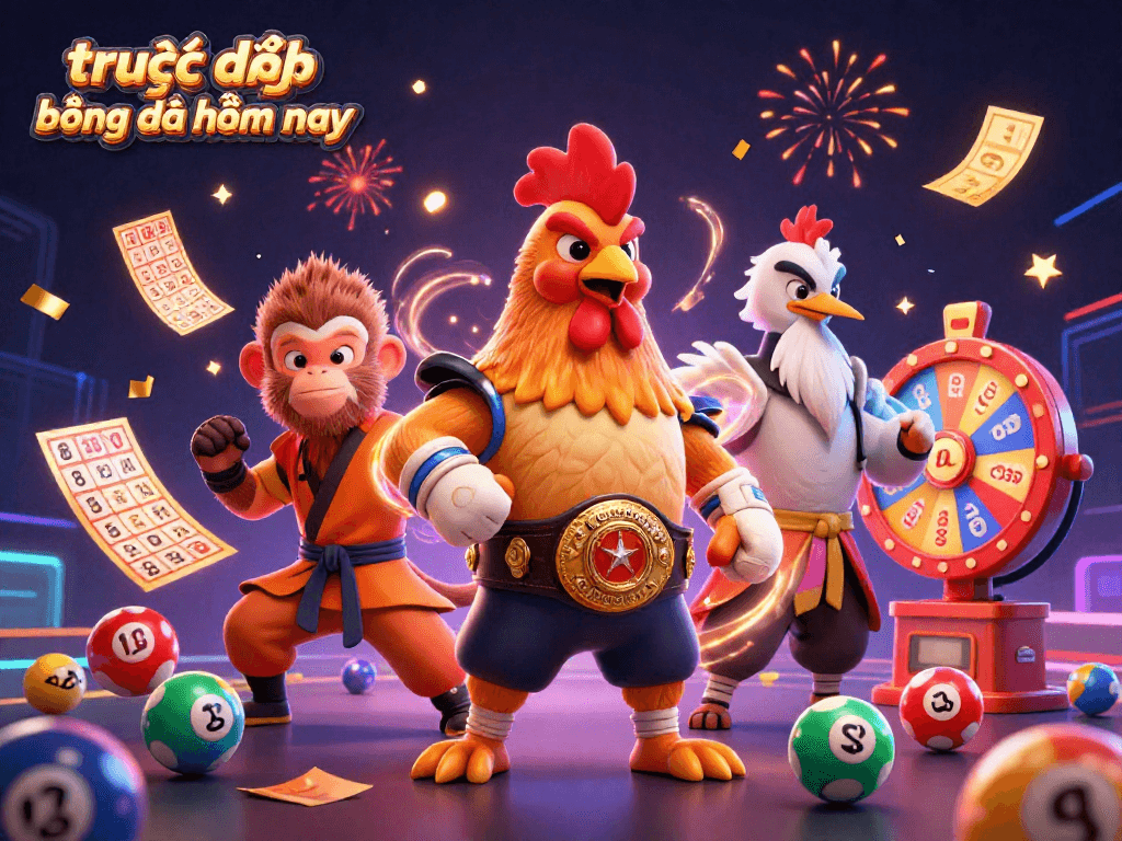 Experience "trực tiếp bóng đá hôm nay" with dynamic lottery elements and gambling excitement.