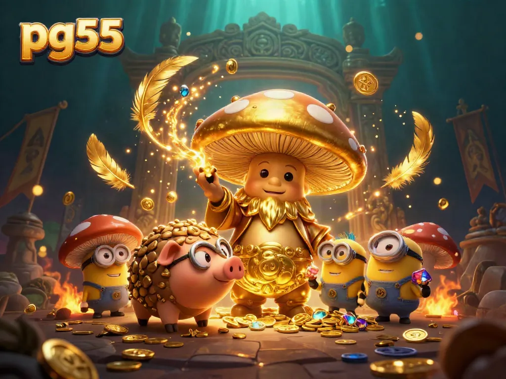 Engage in treasure hunting with pg55 amidst a magical casino adventure