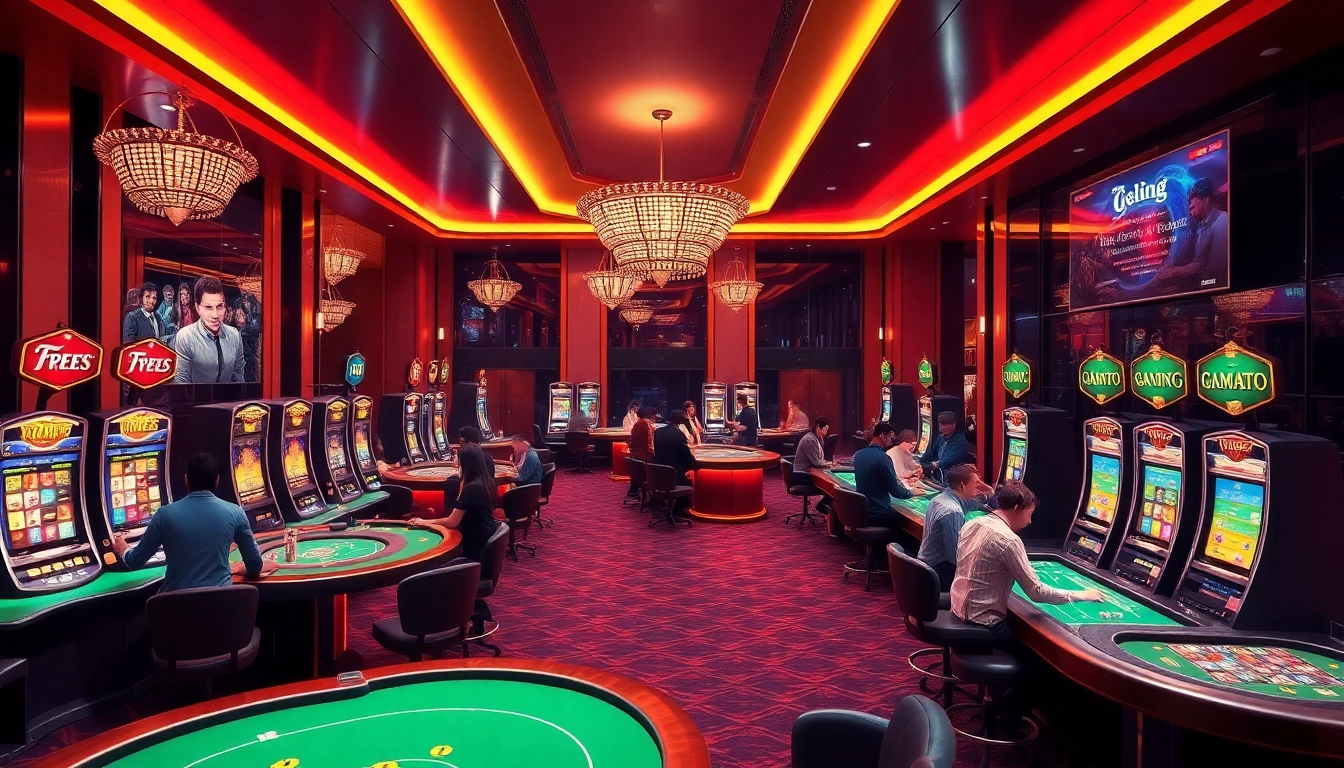 Engaging gaming scene at mmoo.llc, showcasing vibrant 3D casino games and excited players.