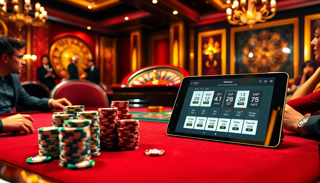 Experience excitement at https://win678.art/ with players engaged in a thrilling casino environment.