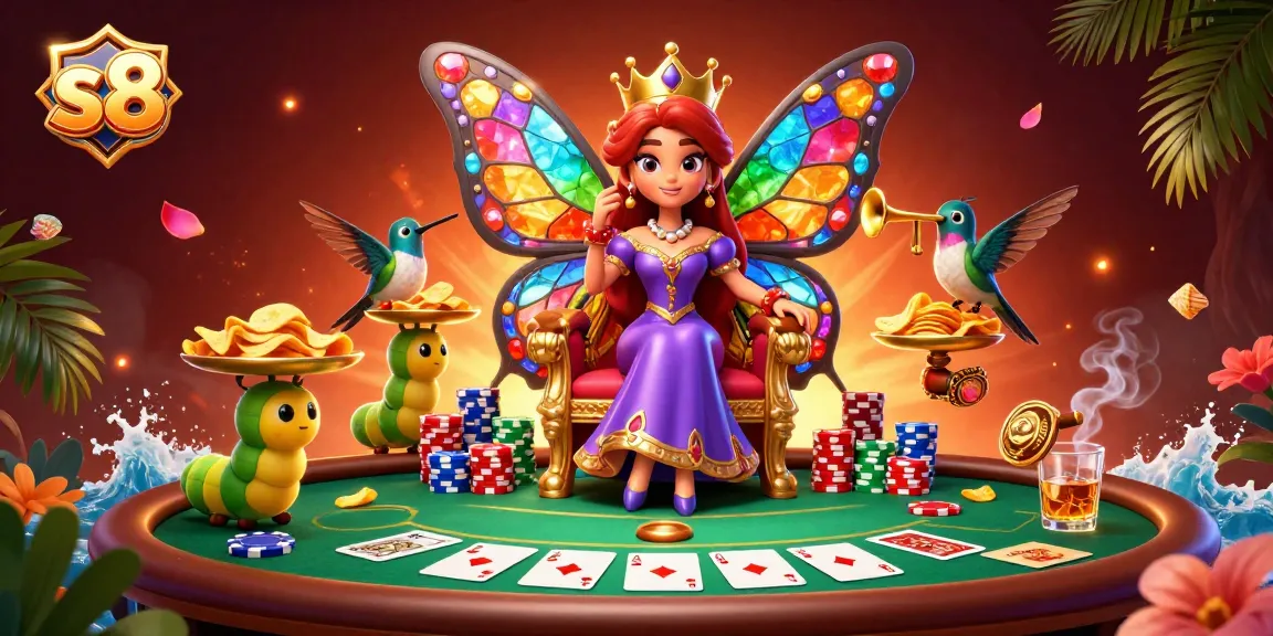 S8 players strategically celebrating their jackpot wins at a vibrant casino table