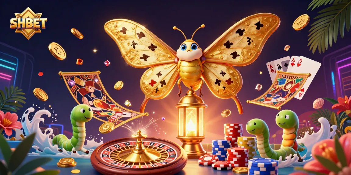 Engage with the vibrant world of SHBET as a dazzling moth reveals casino secrets.